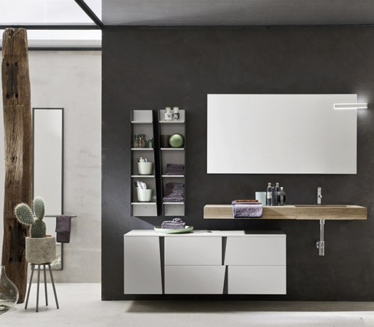 Arredo bagno sospeso wood